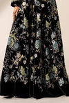 3 Piece Embroidered Velvet Suit