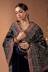 3 Piece Embroidered Velvet Suit