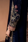 3 Piece Embroidered Velvet Suit