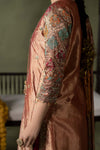 3 Piece Embroidered Zari Tissue Suit