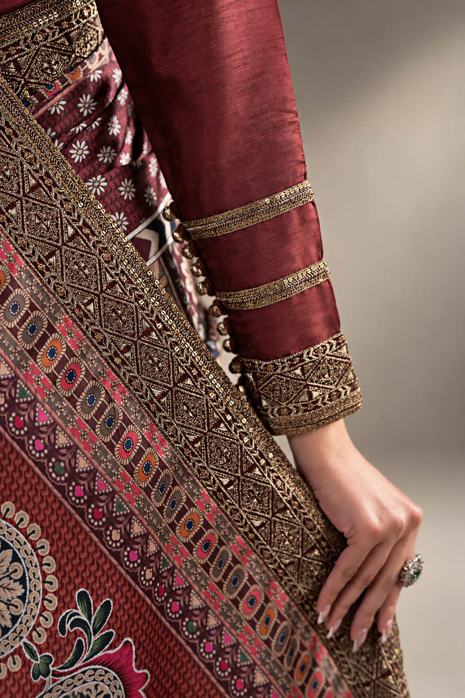 Embroidered Silk Saree