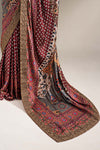 Embroidered Silk Saree