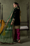 3 Piece Embroidered Velvet Suit