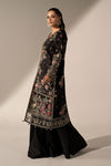 3 Piece Embroidered Tassel Silk Suit