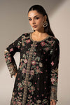3 Piece Embroidered Tassel Silk Suit
