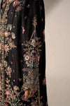 3 Piece Embroidered Tassel Silk Suit