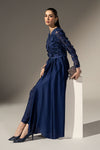 3 Piece Embellished Charmeuse Suit