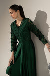 3 Piece Embellished Charmeuse Suit