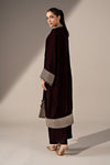3 Piece Embroidered Velvet Suit