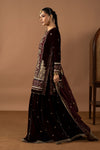 3 Piece Embroidered Velvet Suit
