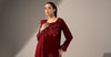 3 Piece Embroidered Velvet Suit