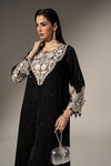 3 Piece Embroidered Cotton Satin Suit