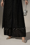 3 Piece Embroidered Cotton Satin Suit