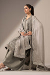 3 Piece Embroidered Organza Suit