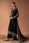 3 Piece Embroidered Raw Silk Suit