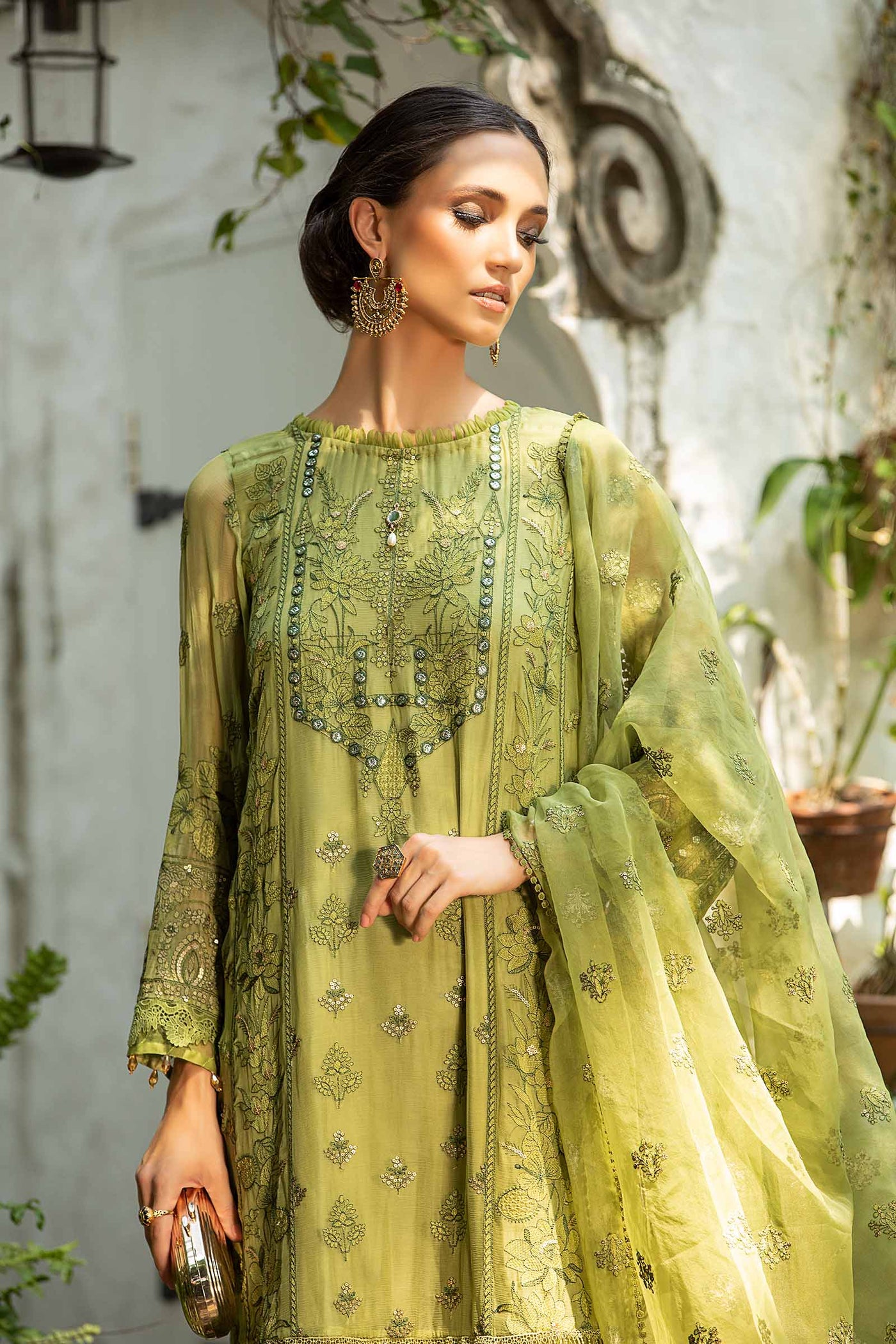 3 Piece Embroidered Suit