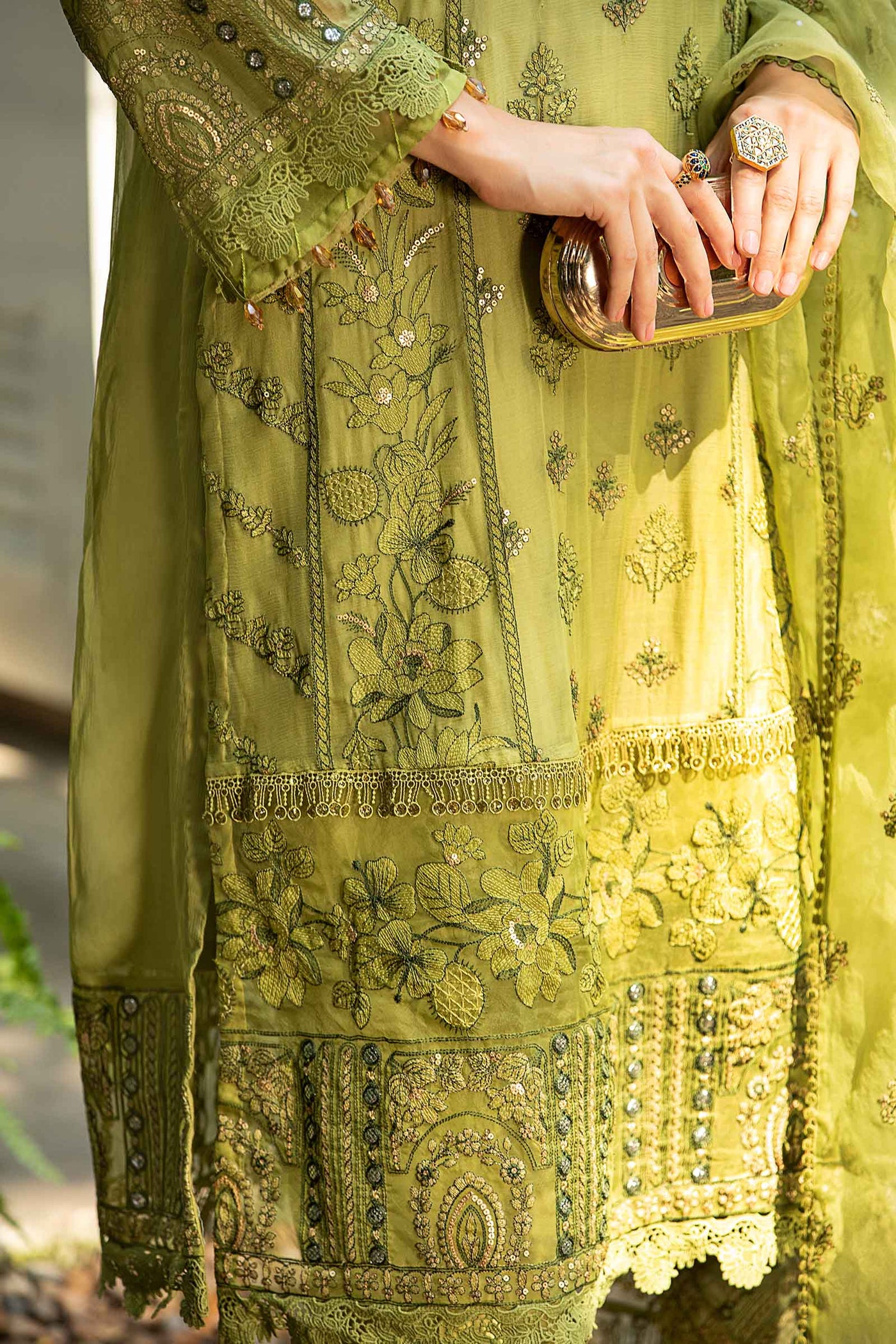 3 Piece Embroidered Suit