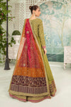 3 Piece Embroidered Raw Silk Suit