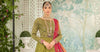 3 Piece Embroidered Raw Silk Suit