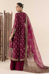 3 Piece Printed Raw Silk Suit
