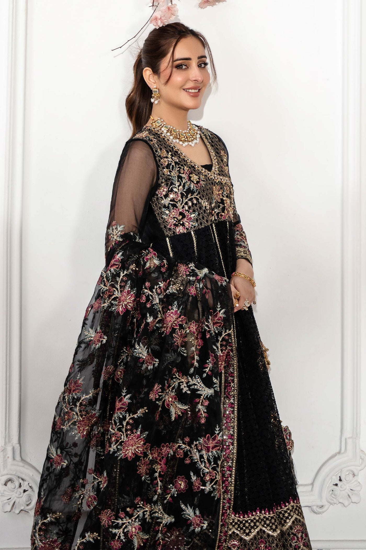 3 Piece Embroidered Organza Suit | SF-EA25-01