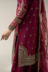 3 Piece Embroidered Raw Silk Suit