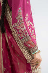 3 Piece Embroidered Raw Silk Suit