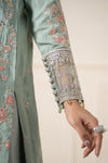 3 Piece Embroidered Raw Silk Suit
