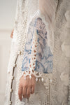 3 Piece Embroidered Organza Suit