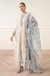 3 Piece Embroidered Organza Suit