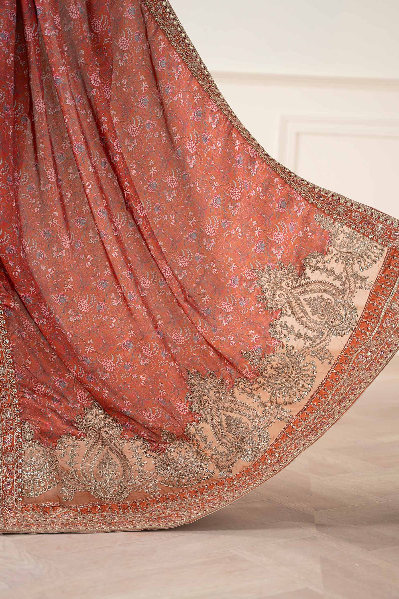 Embroidered Silk Saree
