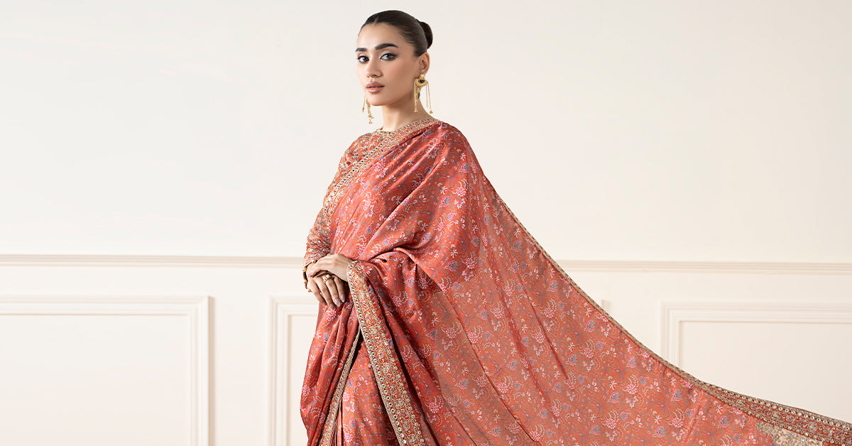 Embroidered Silk Saree