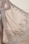 Embroidered Chiffon Saree