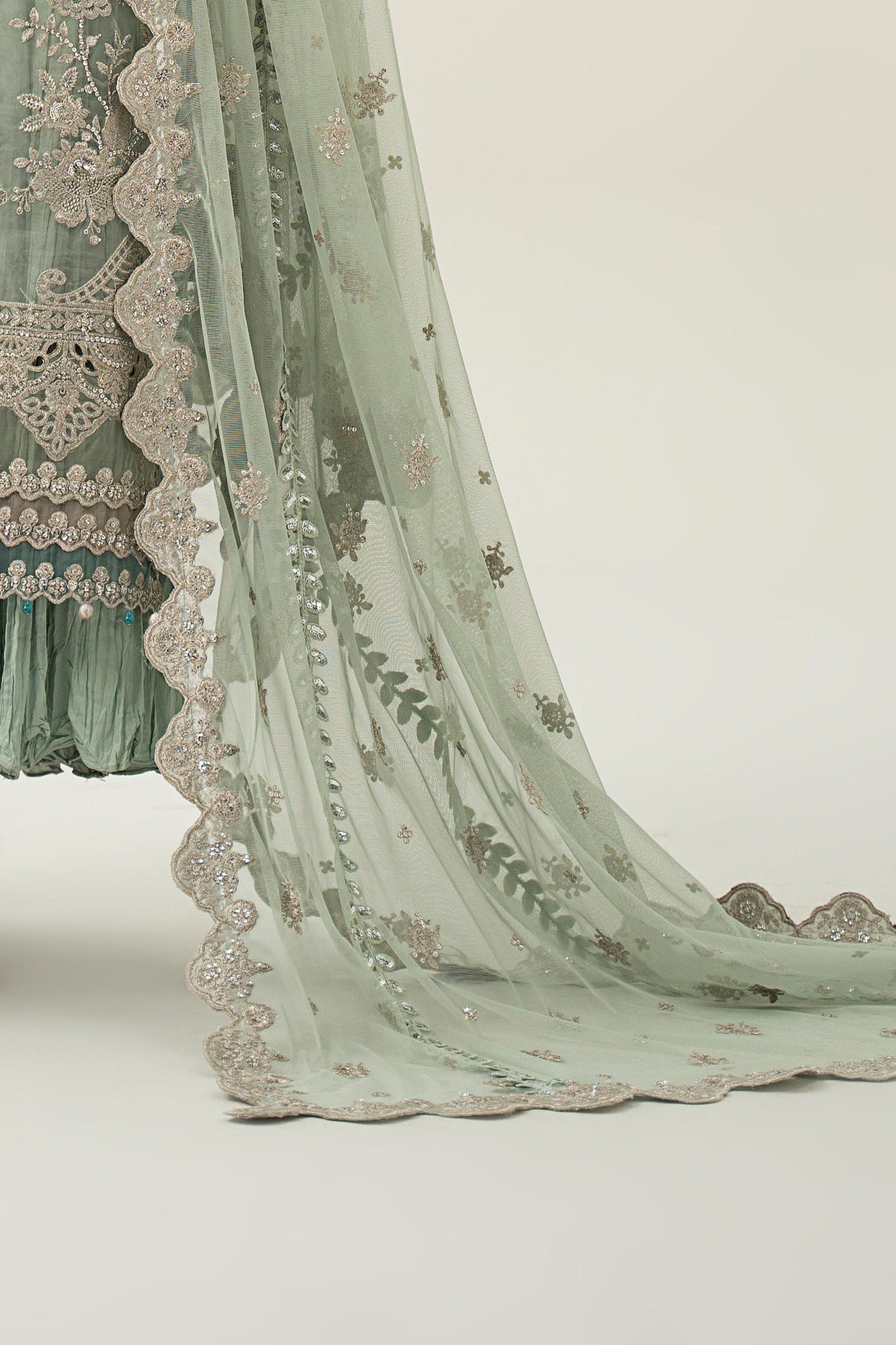 3 Piece Embroidered Organza Suit | SF-EA25-22