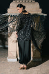 3 Piece Embroidered Net Suit