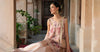 2 Piece Embroidered Textured Silk Suit