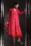 3 Piece Embroidered Tissue Silk Suit