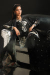 3 Piece Embroidered Charmeuse Suit