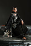 3 Piece Embroidered Charmeuse Suit