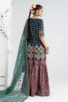 3 Piece Embroidered Raw Silk Suit