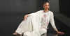 3 Piece Embroidered Raw Silk Suit