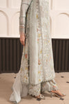 3 Piece Embroidered Raw Silk Suit