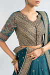 3 Piece Embroidered Raw Silk Suit
