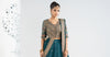 3 Piece Embroidered Raw Silk Suit