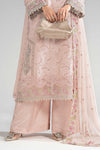 3 Piece Embroidered Tissue Silk Suit
