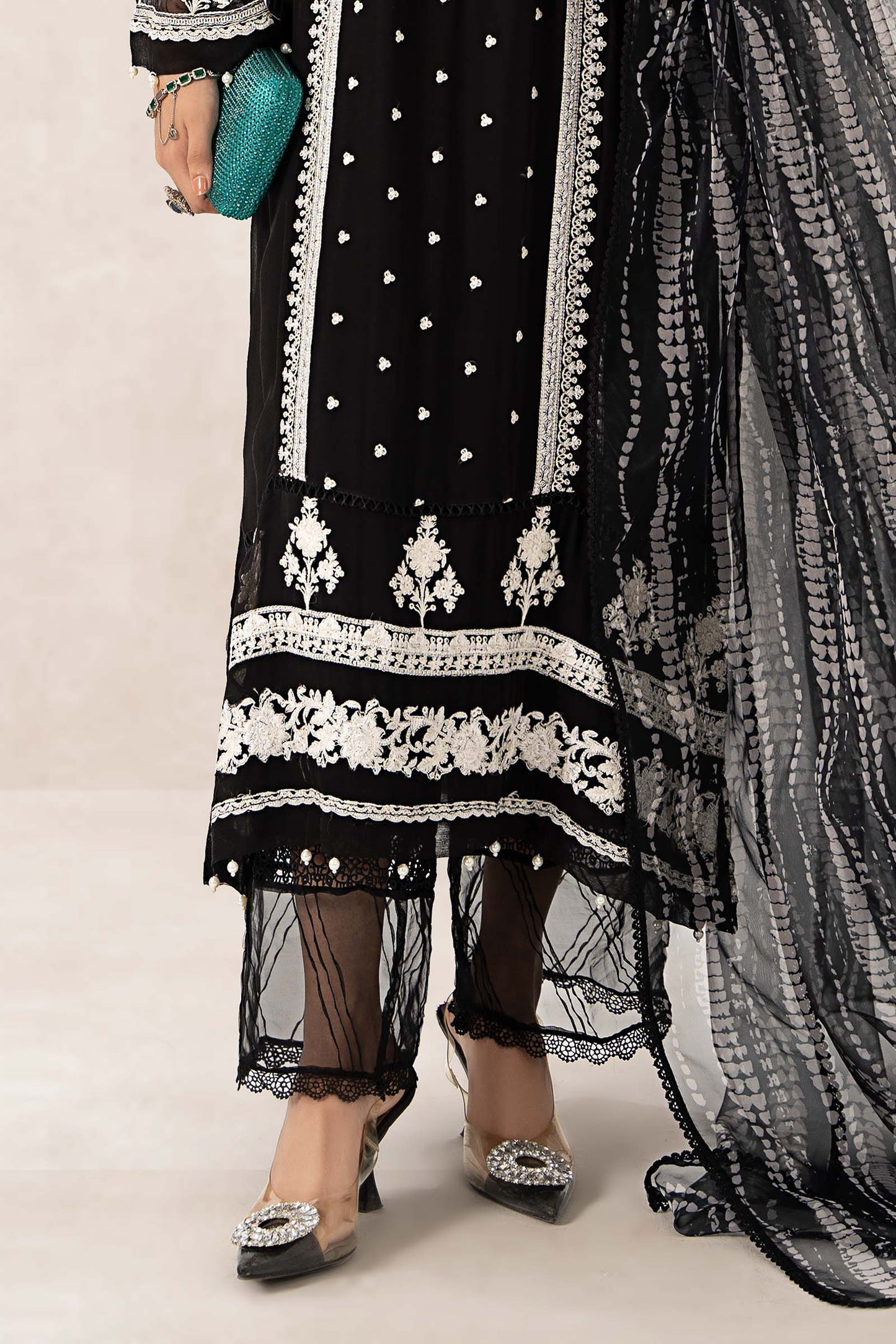 3 Piece Embroidered Suit