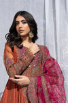 3 Piece Embroidered Raw Silk Suit