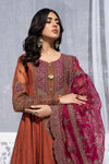 3 Piece Embroidered Raw Silk Suit