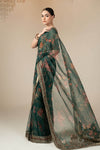 Embroidered Organza Saree