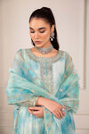 3 Piece Embroidered Organza Suit
